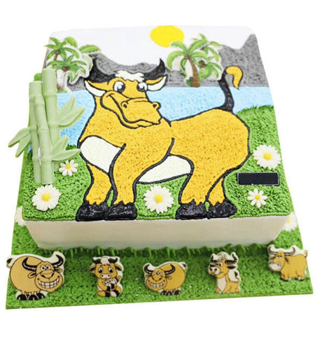 Bánh Kem Tuổi Sửu 01 - Gửi Hoa Về Việt Nam