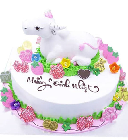 Bánh Kem Tuổi Sửu 03 - Gửi Hoa Về Việt Nam