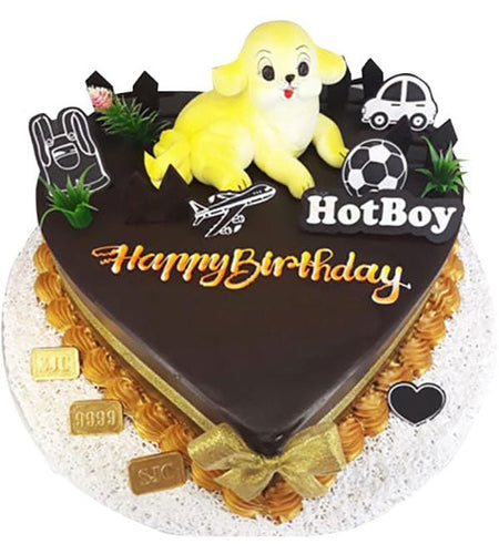 Bánh Kem Tuổi Tuất 03 - Gửi Hoa Về Việt Nam