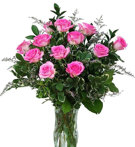 Bình 12 Hoa Hồng Sen - Gửi Hoa Về Việt Nam