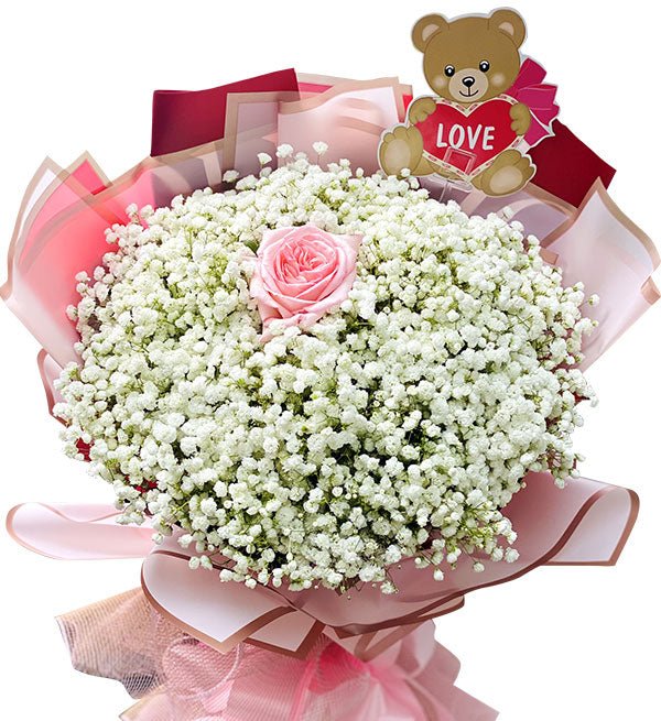 Bó Hoa Baby Em Là Tình Yêu Duy Nhất - Gửi Hoa Về Việt Nam