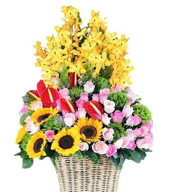 Giỏ Hoa Kỷ Niệm 15 - Gửi Hoa Về Việt Nam