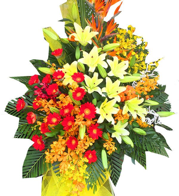 Kệ Hoa Khai Trương 18 - Gửi Hoa Về Việt Nam