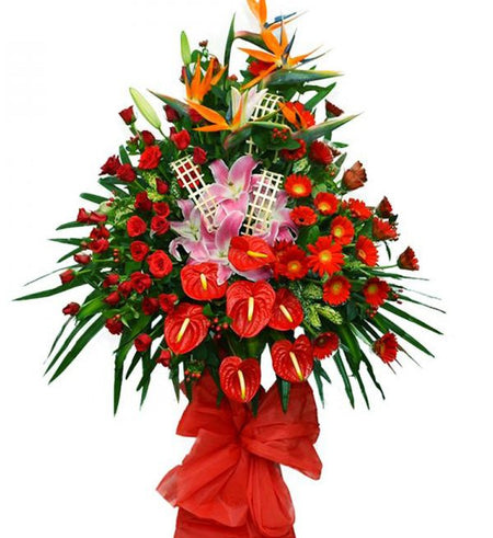 Kệ Hoa Khai Trương 20 - Gửi Hoa Về Việt Nam