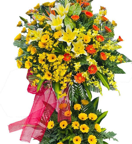 Kệ Hoa Khai Trương 32 - Gửi Hoa Về Việt Nam