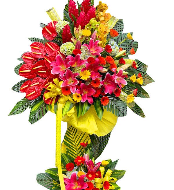 Kệ Hoa Khai Trương 34 - Gửi Hoa Về Việt Nam