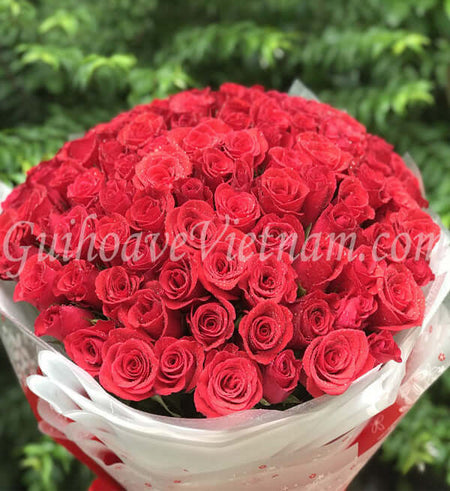 99 Hoa Hồng Đỏ Valentine - Gửi Hoa Về Việt Nam