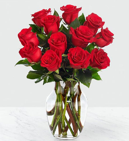 Bình 12 Hoa Hồng Đỏ - Gửi Hoa Về Việt Nam