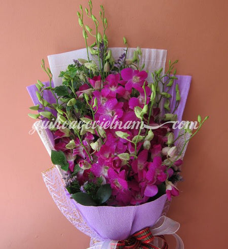 Bó Lan Mokara Tím - Gửi Hoa Về Việt Nam