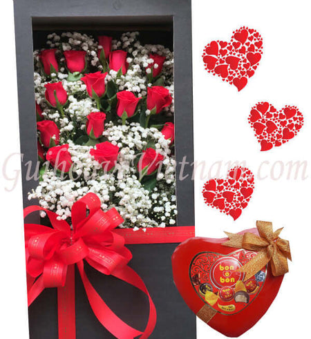 Flowers And Chocolate Valentine 03 - Gửi Hoa Về Việt Nam