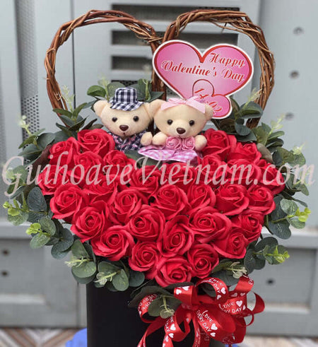 Hoa Hồng Sáp Đặc Biệt Valentine 01 - Gửi Hoa Về Việt Nam