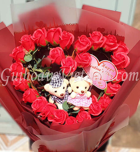 Hoa Hồng Sáp Đặc Biệt Valentine 03 - Gửi Hoa Về Việt Nam