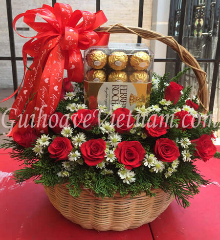 Hoa Và Chocolate Valentine 01 - Gửi Hoa Về Việt Nam
