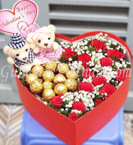 Hoa Và Chocolate Valentine Đặc Biệt - Gửi Hoa Về Việt Nam