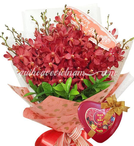 Lan Mokara Và Chocolate Bon O Bon - Gửi Hoa Về Việt Nam