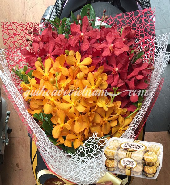Lan Mokara Và Chocolate Ferrero - Gửi Hoa Về Việt Nam